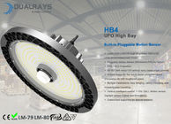 200W HB4 Pluggable κινήσεων αισθητήρων UFO υψηλά κόλπων 160LPW αποδοτικότητας Meanwell HBG ELG HLG έτη εξουσιοδότησης οδηγών προαιρετικά 5