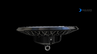 CE RoHS IP65 UFO ελαφριοί 100W 150W 200W 240W 300W των οδηγήσεων πλήρεις φωτισμοί των βιομηχανικών υψηλών οδηγήσεων κόλπων αποθηκών εμπορευμάτων κατασκευής κόλπων