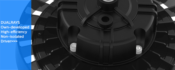Υπαίθριος αδιάβροχος φωτισμός κόλπων IP65 SMD3030 βιομηχανικός 100W 150W 200W UFO πλήρης με 5 έτη ελεύθερης εξουσιοδότησης
