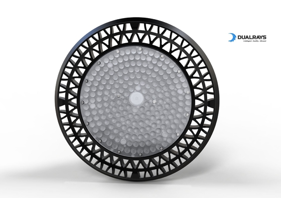 ελαφρύ κουδούνι 140LPW ΔΆΛΙ PIR κόλπων 240W UFO το υψηλό που εξασθενίζει το PC Meanwell LUXEON σκληραίνει το γυαλί