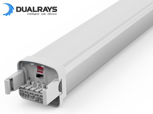 Φωτιστικό υγρασίας LED DUALRAYS D5 με επιλογή ισχύος/3CCT μέσω DIP Switch και δυνατότητα διαμπερούς καλωδίωσης