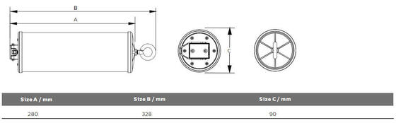 15W IP66/IP69K 140lm/W LED φορητό φως εργασίας για θαλάσσιο και προσωρινό φωτισμό
