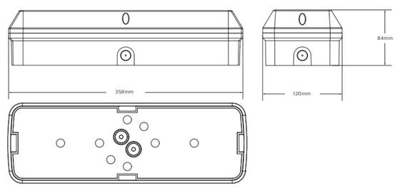 Bulk Head LED Porch Light 8W με 3CCT και Δυνατότητα Εναλλαγής
