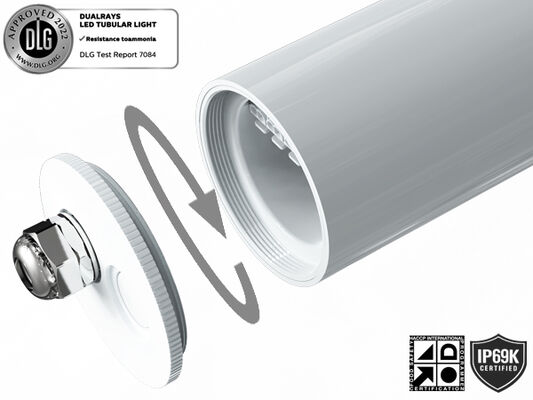 Σωληνοειδές φως 1,5m 60W IP69K IK10 MTB7 Marine LED για αποβάθρες και περάσματα με 3 ή 5 καλωδιώσεις με δυνατότητα σύνδεσης και εναλλαγή DIP Power/3CCT/3-Phase Changing