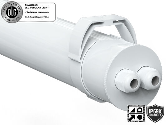 Σωληνοειδές φως 1,5m 60W IP69K IK10 MTB7 Marine LED για αποβάθρες και περάσματα με 3 ή 5 καλωδιώσεις με δυνατότητα σύνδεσης και εναλλαγή DIP Power/3CCT/3-Phase Changing