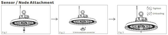 HB3 DIP Switchable Power και 3CCT UFO LED Highbay Light 190LPW Stock in Europe Αποθήκη με λειτουργία έκτακτης ανάγκης με 30W@3hrs Προαιρετικά