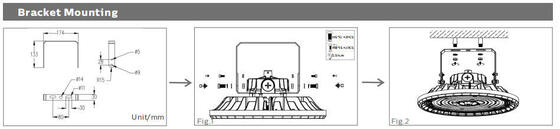 Το πιο οικονομικό IP65 Αλουμίνιο HB4 LED High Bay Light Power &amp; CCT Επιλέξιμο για βιομηχανία εσωτερικών αποθηκών και εμπορικό φωτισμό