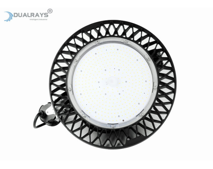 Πλήρης φωτισμός κόλπων των οδηγήσεων Dualrays 150W UFO για τα εργαστήρια αποθηκών εμπορευμάτων εργοστασίων