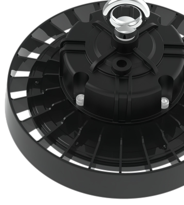Υπαίθριος αδιάβροχος φωτισμός κόλπων IP65 SMD3030 βιομηχανικός 100W 150W 200W UFO πλήρης με 5 έτη ελεύθερης εξουσιοδότησης