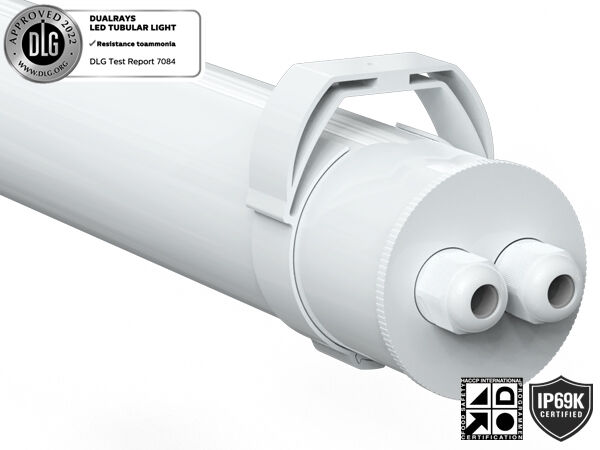 Φωτιστικό σωλήνα Super LED TB7 IP69K IP66 με επιλογή ισχύος/3CCT/3 φάσεων και 3/5 καλωδίων μέσω DIP Switch