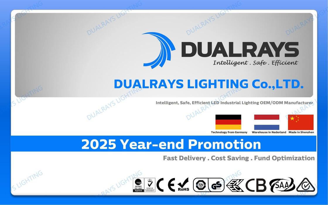 DUALRAYS Ευρώπη: Αποστολή LED Highbay από την Ολλανδία εντός 3 εργάσιμων ημερών με τοπική εξυπηρέτηση μετά την πώληση