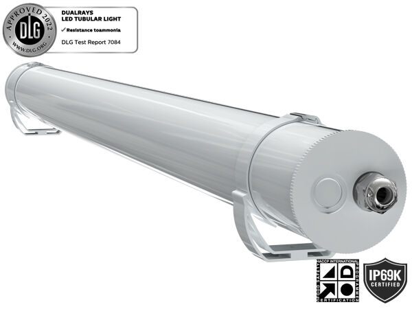 Σωληνοειδές φως 1,5m 60W IP69K IK10 MTB7 Marine LED για αποβάθρες και περάσματα με 3 ή 5 καλωδιώσεις με δυνατότητα σύνδεσης και εναλλαγή DIP Power/3CCT/3-Phase Changing