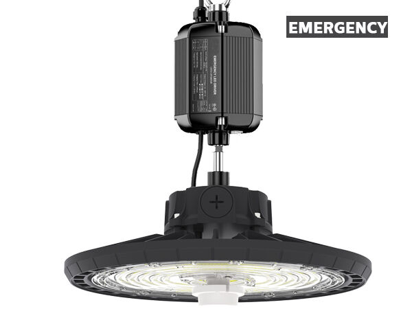 Οικονομικού τύπου HB2 DIP Switchable Power and 3CCT UFO LED Highbay Light 100W 170LPW with Loop Hanging | Τοποθέτηση βραχίονα | Προαιρετική τοποθέτηση σε τοίχο