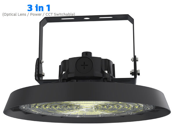 200lm/W IP66 IK08 ENEC RG1 Αλουμίνιο για DUALRAYS LIGHTING HB5 High Bay Light 200W 1-10V 120-277V Dimmable Warehouse Factory Logistics Hall 100000h