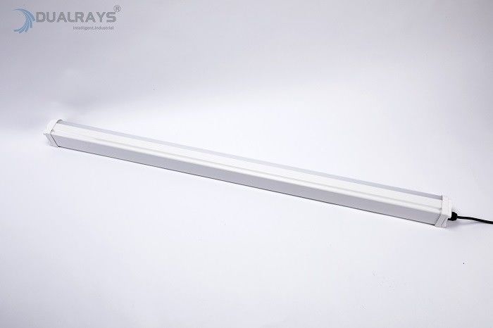 Σειρά 5FT Dualrays τρι λαμπτήρας 1 απόδειξης των οδηγήσεων D2 50W σε 10VDC ΔΆΛΙ Zigbee Diming προαιρετικό IP66 IK10