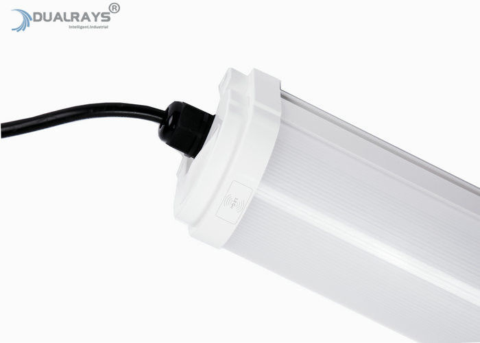 ελαφριά PFC των οδηγήσεων αποδοτικότητας 4ft 40W 160LPW λειτουργία 0-10V ΔΆΛΙ τρι απόδειξης που εξασθενίζει IP66 IK10