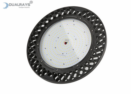 100W 140LPW UFO υψηλός κόλπων ελαφρύς μεγάλος διασκεδασμός Al κουδουνιών IP65 IK08 χυτός κύβος